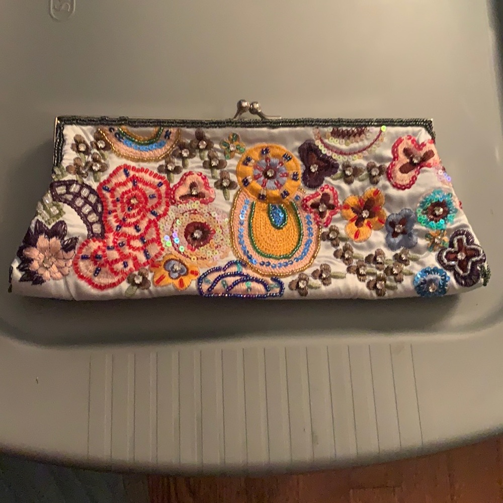 Nine West beaded clutch/short shoulder bag